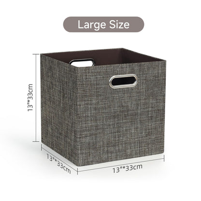 Posprica Storage Basket Bins,13×13 Foldable Storage Boxes Containers for Closet Organizer Shelf Cabinet Bookcase,Thick Fabric Drawer with
