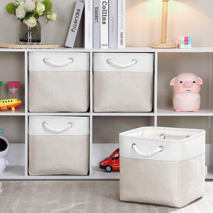 Mangata Fabric Storage Boxes,30x30x30cm Storage basket Cube Storage Unit Organiser for Clothes, Toys,Suitable for Wardrobes
