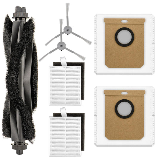 (7 Pieces) Replacement Parts Compatible with Eufy L60, L60 Hybrid, L60 SES, L50 SES, L50 Series Robot Vacuum, Accessories Kit, 1 Roller Brush, 2 HEPA