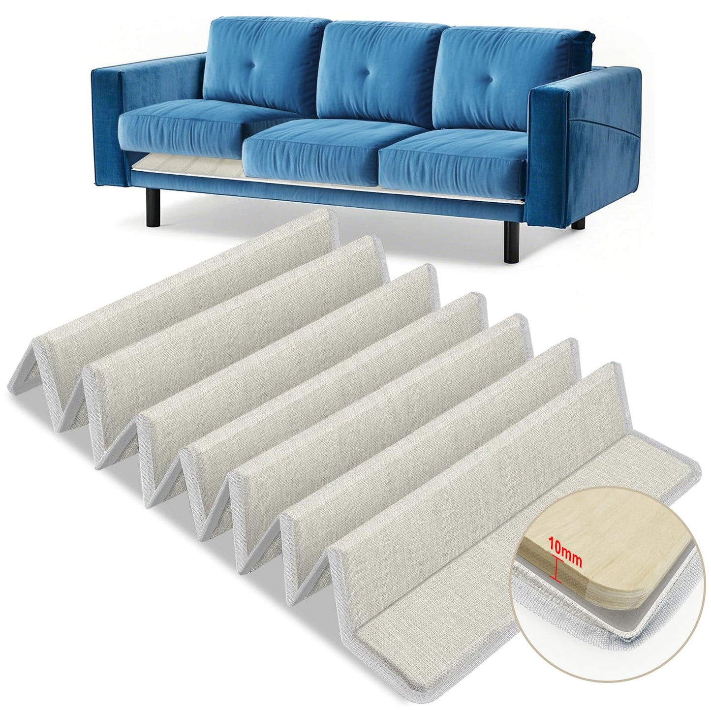 VERONLY Couch Cushion Support for Sagging Seat - (50x170CM) Wooden Sofa Support Strengthener Boards for 3 Seater