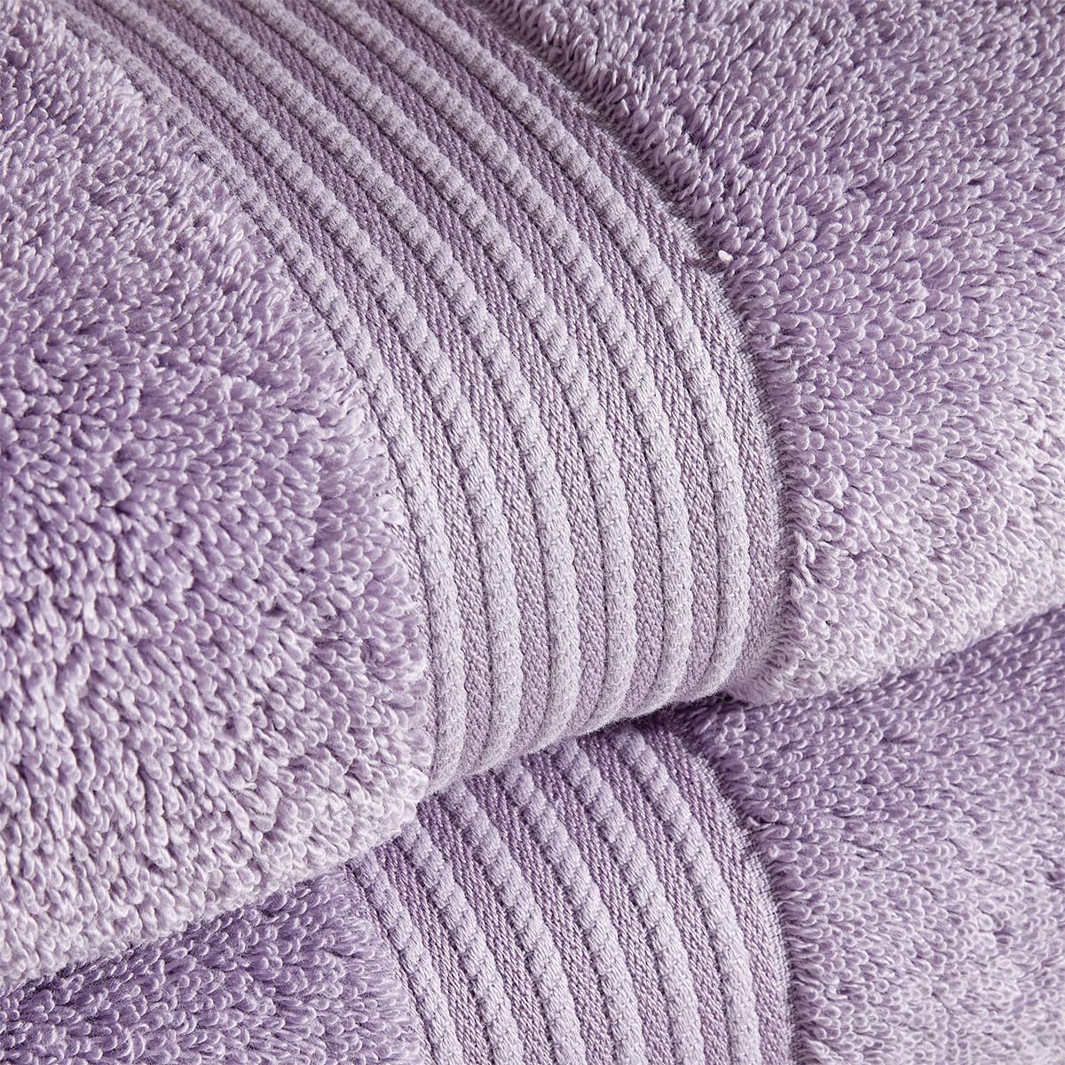 Christy Supreme Hygro 4 Face Cloths Set | Lavender Purple | 100% Luxury Supima Cotton | Ultra Soft | Super Absorbent | 650GSM | 4 Wash Cloth Flannels