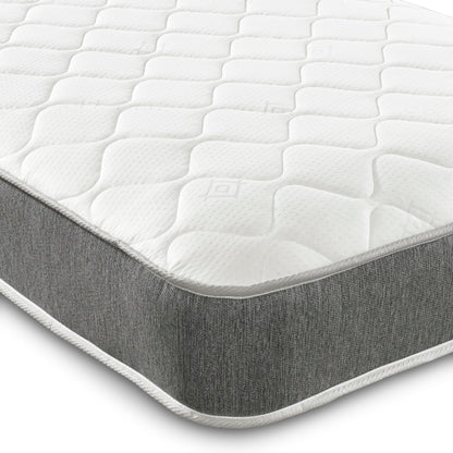 Extreme Comfort Hybrid Grey Essentials Mattress | 3ft Single (90cm x 190cm) | Memory Foam & Bonnell Spring | Plush Feel | Cooltouch Plus Sleep Surface