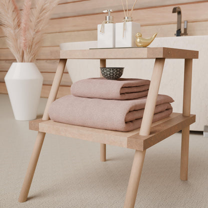 PETTI Artigiani Italiani - 100% Cotton Terry Bath Towels, 2+2 Towel Set, 4 Pieces 2 Face Towels and 2 Hand Towels, Powder Towels