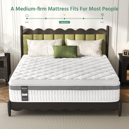 SZsuilong Single Mattress, 11 IN Hybrid Pocket Sprung Cooling Mattress