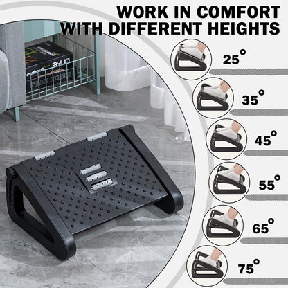Eidoct Foot Rest Under Desk, Ergonomic Under Desk Foot Rest