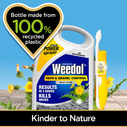 Weedol Path & Gravel Weedkiller with Power Sprayer, Ready to Use, 5L