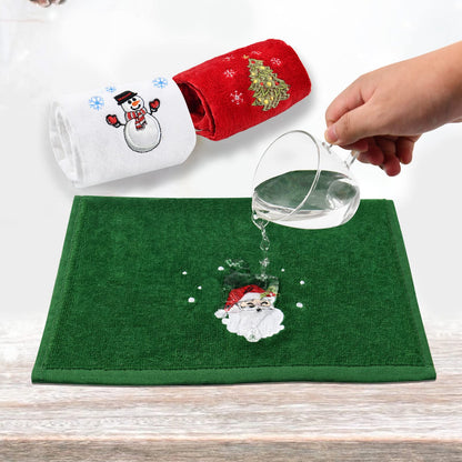 Large Size Grinch Christmas Hand Towels 16" x 27", 100% Pure Cotton Bathroom Decorative Grinch Towels Washcloths Kitchen Merry Grinchmas Towels Stink