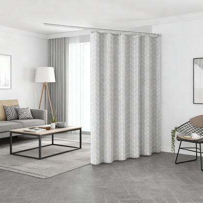 TGYIMENG Shower Curtain for Bathroom - Mould and Mildew Resistant - Grey, 180 x 180 cm (71 x 71 Inch) Water Repellant PEVA Fabric