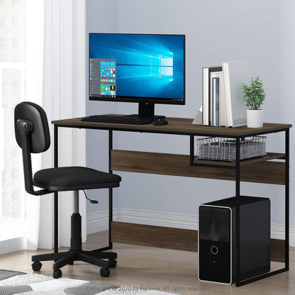 Furinno Moretti Modern Lifestyle Study Desk, Computer Desk, 114 cm (W), Columbia Walnut