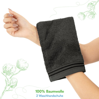 Hammetex Bathrobe 100% Cotton Unisex for Men and Women Quality 400 g/m² Quality Soft Absorbent Terry Towelling Bathrobe for Couples with Pockets