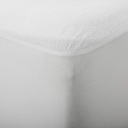 Pikolin Home PP05 Waterproof and Breathable Terry Mattress Protector 100% Cotton, white, 135 x 190/200 cm