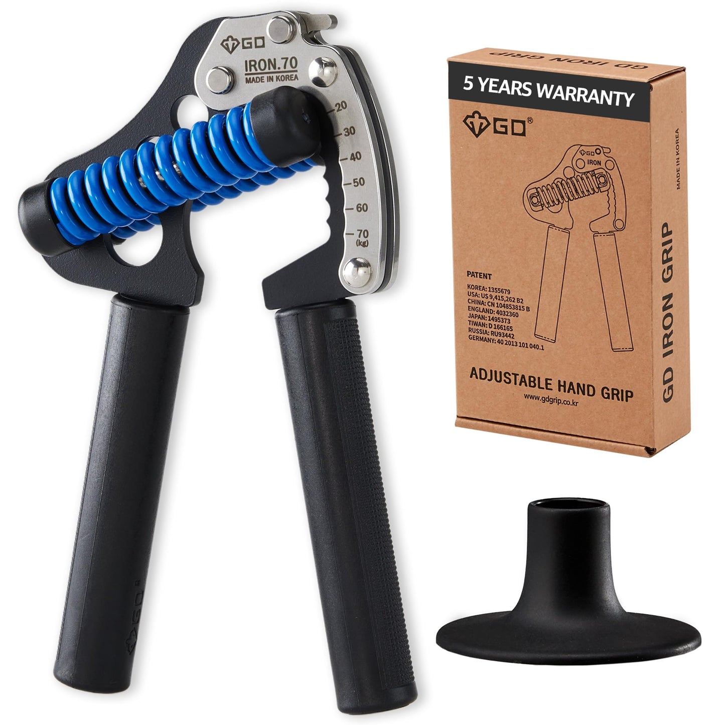 GD GD Iron Grip 70 (P) Adjustable Gripper (11.9-70 kg)
