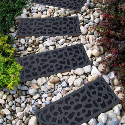 Nicoman Narrow Doormat Victorian Style Step Door Mat Barrier Eco-Friendly Absorbent Heavy Duty Dirt Scraper Watertight For Indoor Outdoor Garden Shed