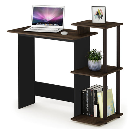 Furinno Efficient Home Laptop Notebook Computer Desk, Study Desk, Writing Desk, Columbia Walnut/Brown