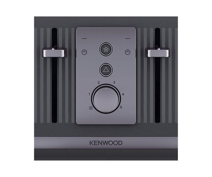 Kenwood Dusk Toaster, 4 Slot Toaster, Reheat, 5 Browning Settings, Defrost And Cancel Functions, Pull Crumb Tray, TFP30.000GY, 1800W, Slate Grey