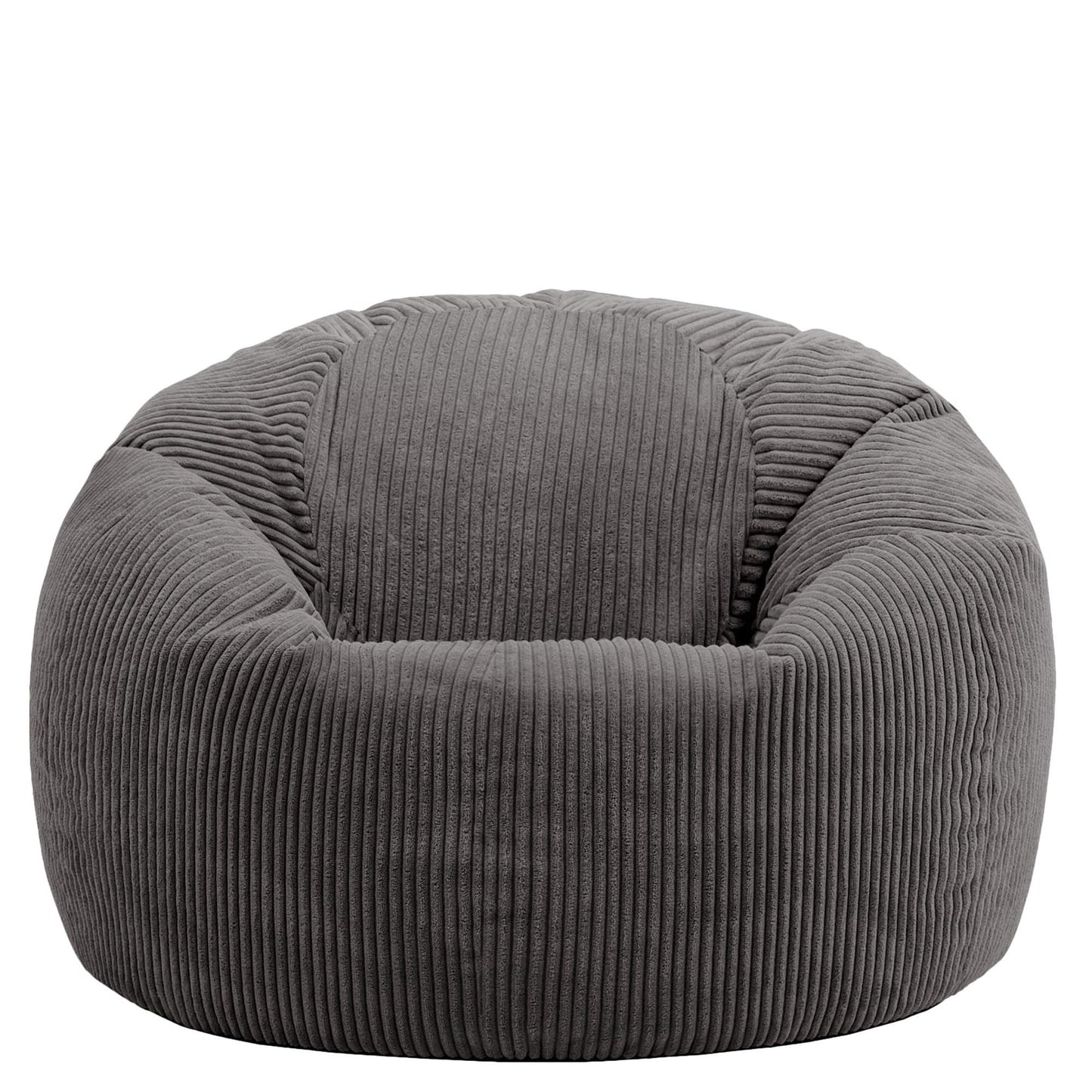 icon Kingston Cord Bean Bag with Filling Included, Grey
