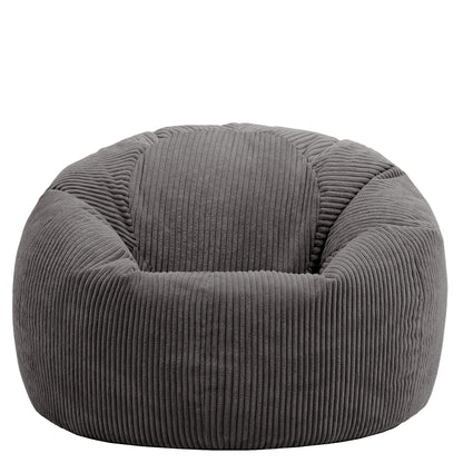 icon Kingston Cord Bean Bag with Filling Included, Grey