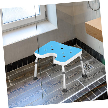 BAZEITFLOW Waterproof Shower Bench Cushion Bath Chair Cushion with Drain Holes Non Slip Bath Seat Pad Lightweight Replaceable Stool Pad for Bathroom