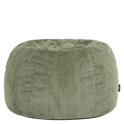 icon Kingston Cord Bean Bag with Filling Included, Set of 2, Green