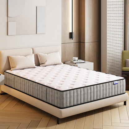 Matoresu 25CM Single Mattress with Innerspring Hybrid Memory Foam, Single Bed Mattress for Ultimate Support & Pressure Relief, Medium Firm Mattress in