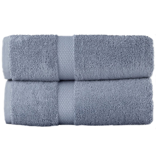 Sue Rossi 100% Egyptian Combed Cotton Hand Towels, Pack Of 2, Very Soft & Absorbent, Quick Dry 600gsm Thick Bathroom Or Kitchen Towel Set. (Pacific