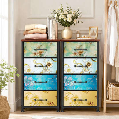 LNZHAO Chest of Drawers Bedroom Furniture with 4 Drawers
