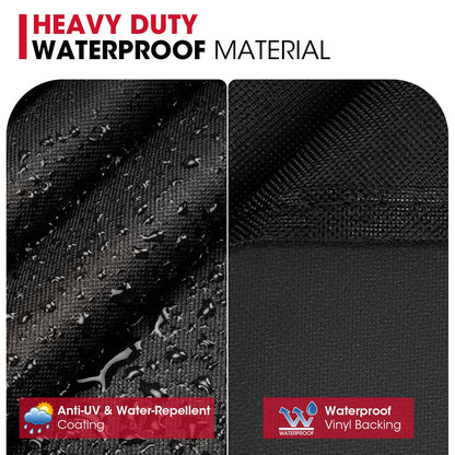 Unicook Barbecue Cover, Heavy Duty Waterproof Outdoor BBQ Gas Charcoal Grill Cover, UV Resistant Oxford Fabric, Fits Weber Char Broil Barbecues and