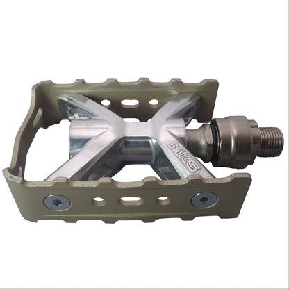 MKS Esprit EZY Superior: Quick-release, lightweight pedal for urban cycling, Metallic