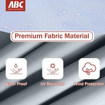 ABCCANOPY 2 Pack of 3M Gazebo Marquee Replacement Exchangeable Side Panel Wall Panels Walls,Grey