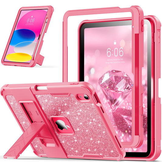 INFILAND Kids Case for iPad A16 11 inch 11th Generation,iPad 10th Generation Case 10.9 Inch, Heavy Duty Shockproof Protective Cover with Kickstand,