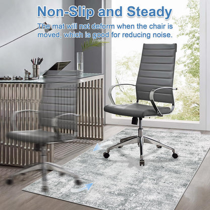 Capslpad Office Chair Mats for Hardwood Floor 120x150cm Non-Slip Modern Abstract Home Multi Purpose Chair Mat Low Pile Floor Protectors Computer