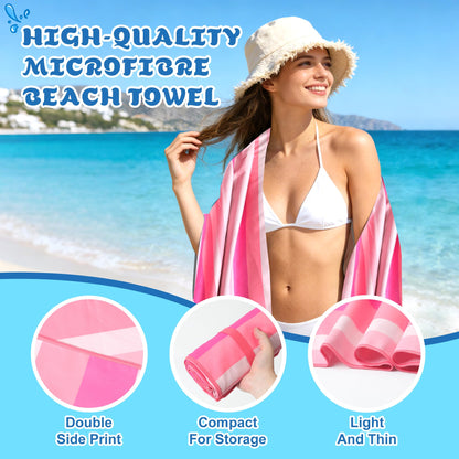 Anavasi Microfibre Beach Towels for Adults, 1 Pack 180 x 90cm 100% Recycled