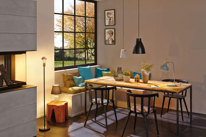 Paulmann 79651 Neordic Juna Table luminaire max. 1x20W Table lamp for E14 Lamps Bedside lamp Soft Green/Copper/Wood 230V Metal/Wood Without lamp