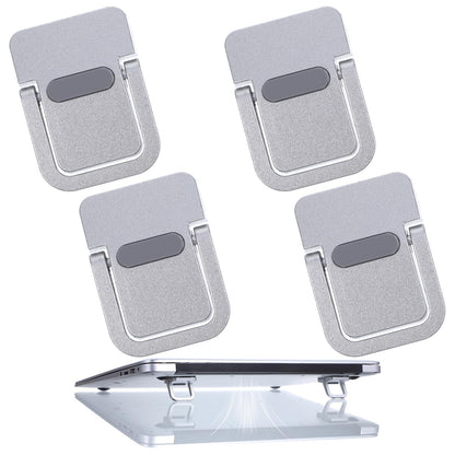 MBAIYO 4PCS Portable Keyboard Riser Self Adhesive Laptop Stand Invisible Mini Computer Feet for Desk Computer Keyboard Stand Laptop Holder with Anti