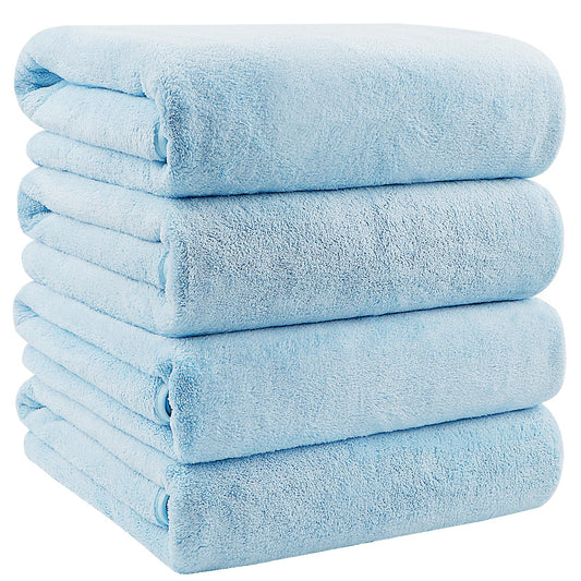 Orighty Bath Towels Set Pack of 4(27?? x 54??) - Soft Feel Bath Towel Sets, Highly Absorbent Microfibre Towels for Body, Quick Drying, Microfibre Bath