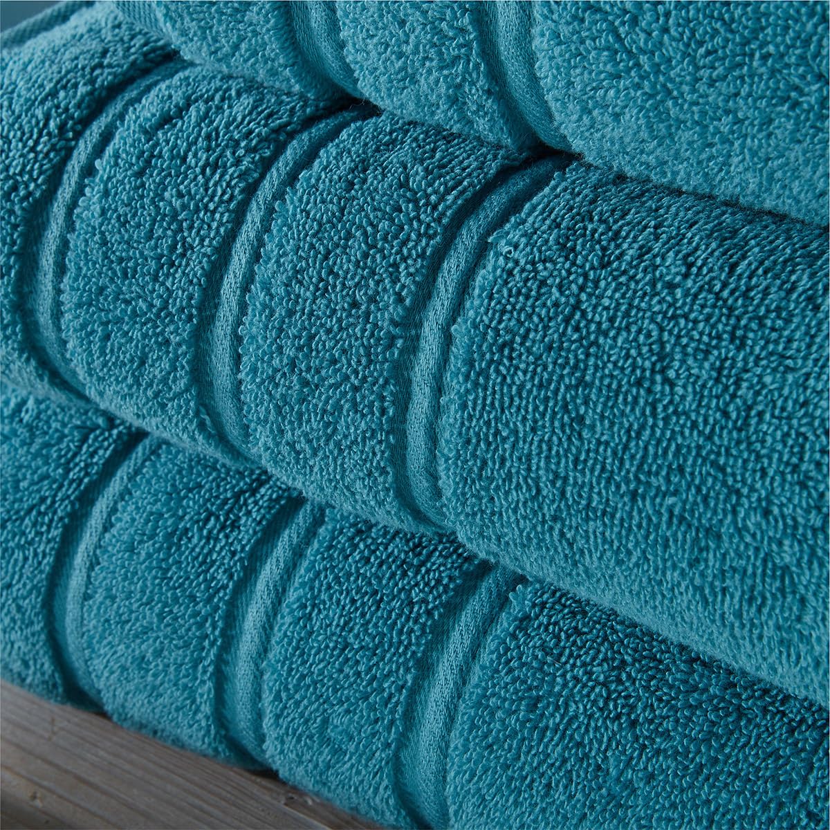 Christy Antalya Large Bath Sheets | Set of 2 | 100% Turkish Cotton | 600GSM | Soft Plush Luxury Bath Towels | 90cm x 150cm | Quick Dry | Jade Teal