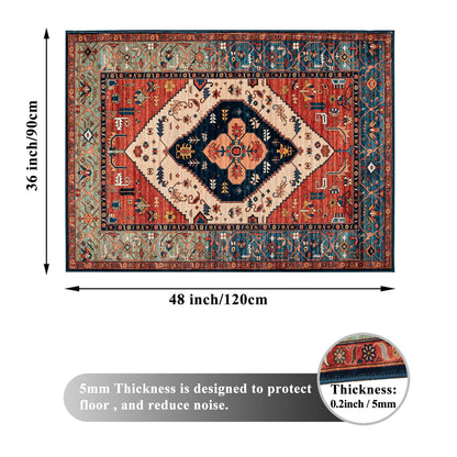 Honorstar Office Chair Mat for Hardwood Floor & Tile Floor 90×120cm Desk Chair Mat Rectangular Rug Floor Protector Gaming Chair Mat for Low Pile