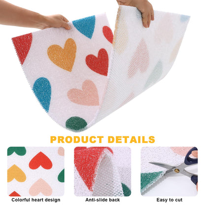 LY4U Shower Mat Non Slip, Soft PVC Loofah Shower Bath Mat for Bathroom Floor, Anti Slip Bathroom Mat for Elderly, Quick Dry