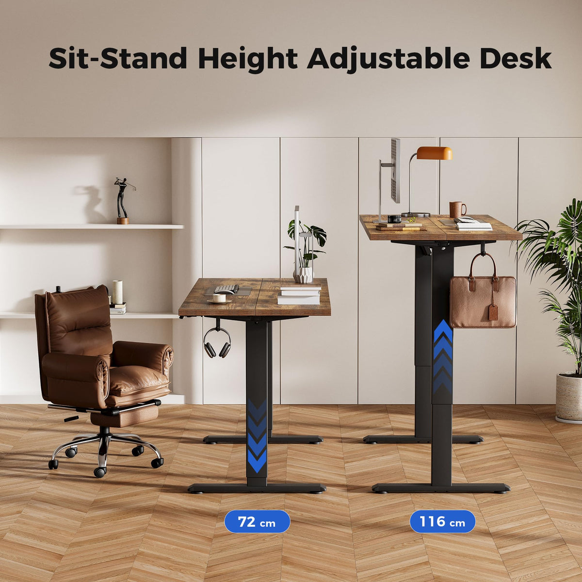Agilestic Electric Standing Desk, 2 Memory Buttons, 140x60cm