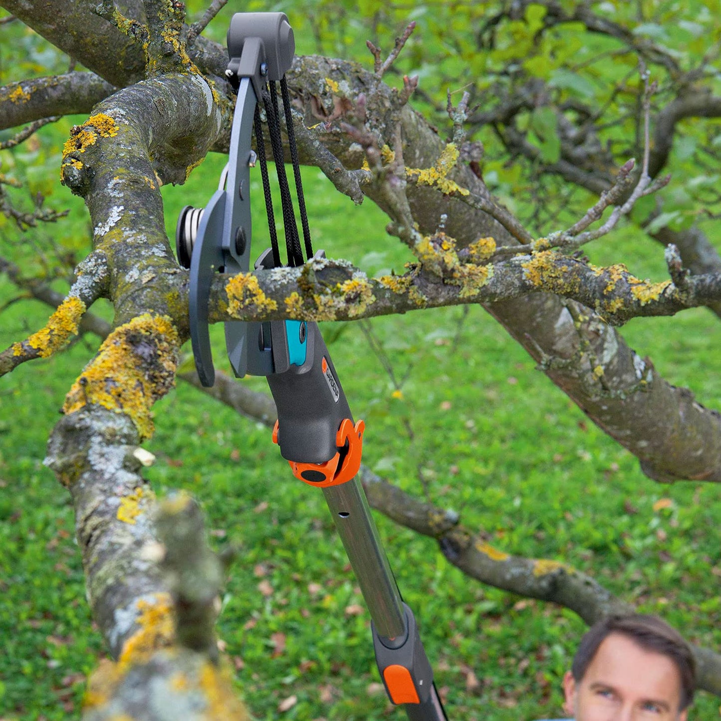 Gardena combisystem bypass branch shears: branch shear with 5-fold roller size for power-saving cutting branches up to 35 mm Diameter with 4.7 m