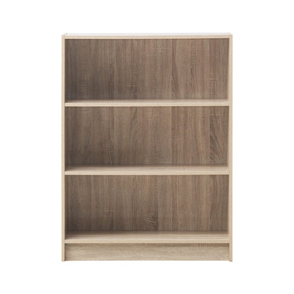 Timber Art Design UK 3 Tier Bookcase Open Tall Shelf Rack Contemporary Organizer Display Shelving Unit for Modern Living Room, Office Space
