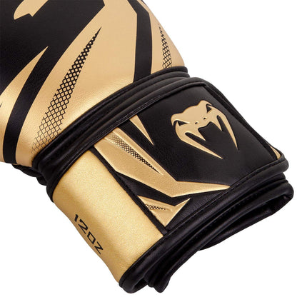 Venum, Challenger 3.0 Boxing Gloves, Unisex Adult, 12 Oz, Black/Gold