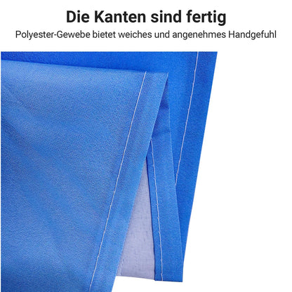 Lerores Shower Curtain, 180 x 160 cm, Sea Blue, Weighted Hem, Anti-Mould Textile, Water-Repellent