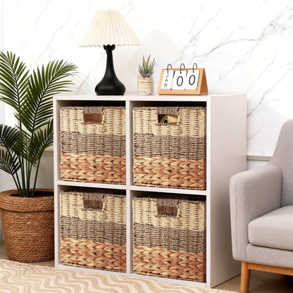 Tsudoku Storage Cubes Baskets, Set of 2 Hand-Woven Storage Baskets, 30cm