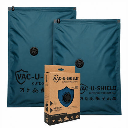 Vac-U-Shield 6 Outdoor Vacuum Bags, 3 Sizes S M L, Travel Anti-Scratch