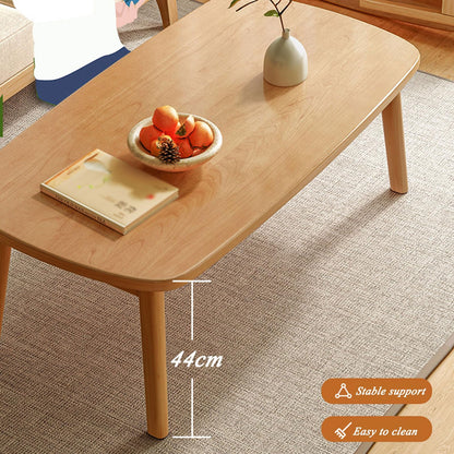 CUEYU Portable Folding Coffee Table Rectangle Small, Floor Sitting Low Table Small Space Minimalist Japanese Tatami Room, for Bedroom, Living room