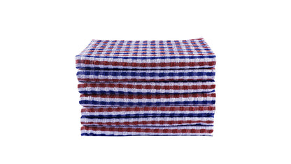 QUALITY HOME TEXTILES 100% CottonTerry Towelling Tea Towels with Hanging Loop | Pack of 3| Kitchen Hand Towels Dish Cloth Super Absorbent Soft Touch
