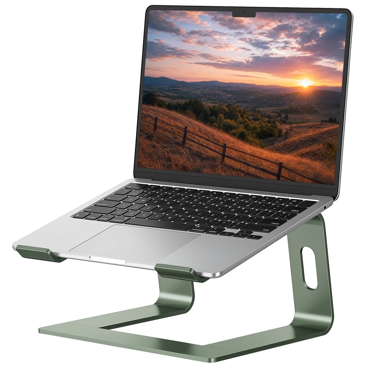 SOUNDANCE OVIFM Laptop Stand, Aluminum Computer Riser, Ergonomic Laptops Elevator for Desk