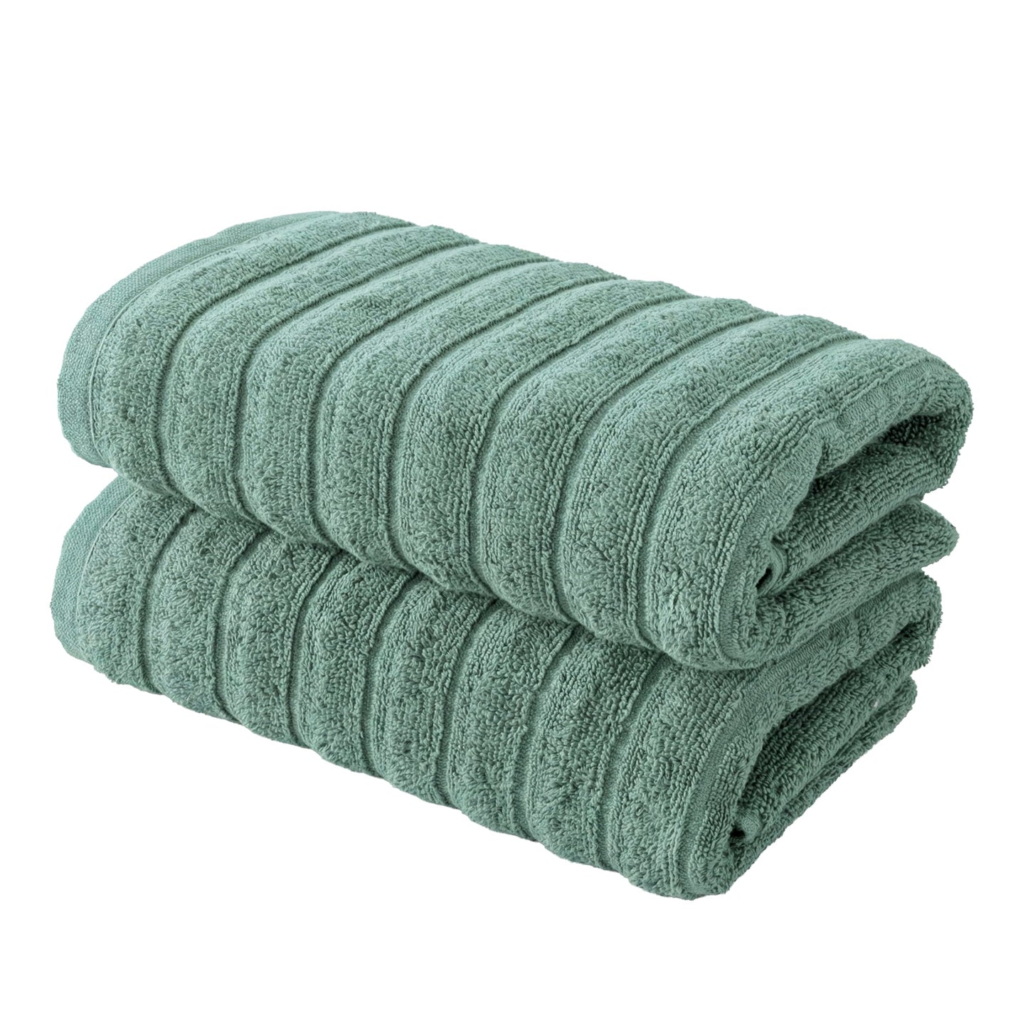 BERIBO Cloud Turkish Towel Set 100% Cotton 620gsm (Sea Foam, 2 Hand Towels)