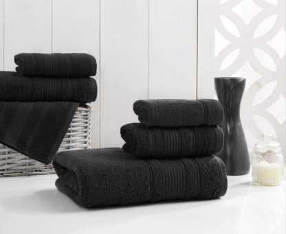 Qute Home 4-Piece Bath Towels Set, 100% Turkish Cotton Premium Quality Towels for Bathroom, Quick Dry Soft and Absorbent Turkish Towel